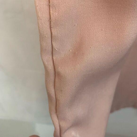 Neon Rose Shimmery Pink Bow Sleeve V Neck Shift Dress Size Small - Picture 8 of 11